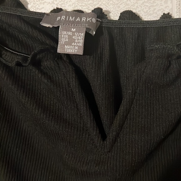 Medium primark black off the shoulder shirt - Picture 2 of 2